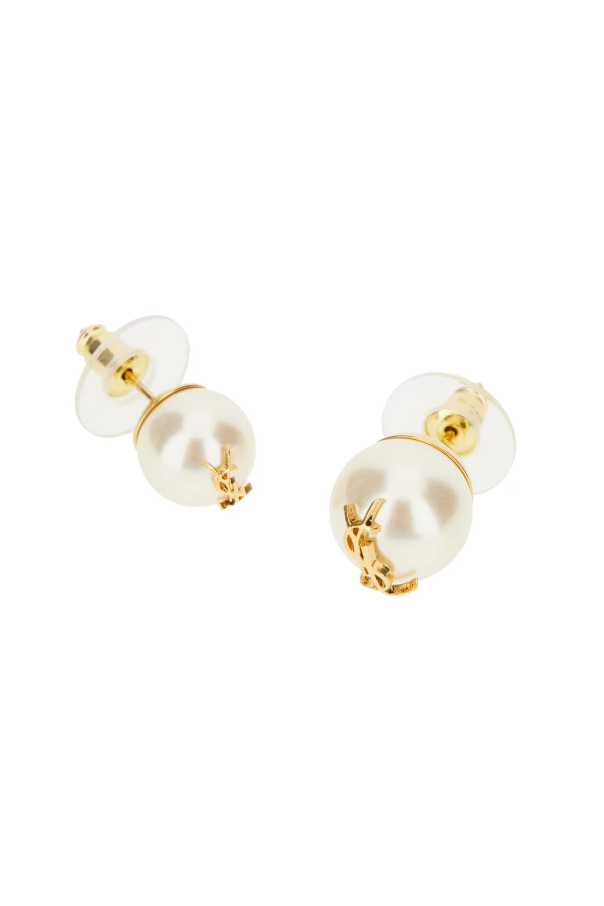 Gold metal and pearl earrings -  | High Quality Luxury Handbag Shop