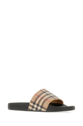 Black polyurethane slippers -  | High Quality Luxury Handbag Shop