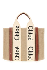Cappuccino linen small Woody handbag -  | High Quality Luxury Handbag Shop