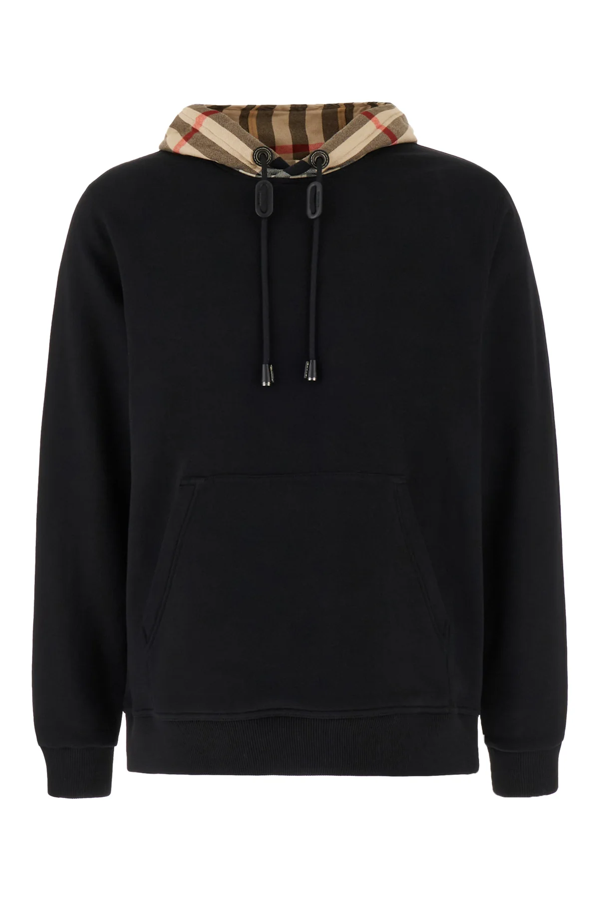 Black cotton blend sweatshirt -  | High Quality Luxury Handbag Shop