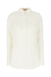 Ivory stretch viscose blouse -  | High Quality Luxury Handbag Shop
