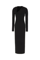 Black stretch viscose dress -  | High Quality Luxury Handbag Shop