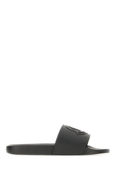 Black rubber Basile slippers -  | High Quality Luxury Handbag Shop