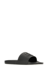 Black rubber Basile slippers -  | High Quality Luxury Handbag Shop