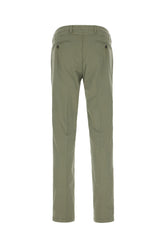 Sage green stretch cotton pants -  | High Quality Luxury Handbag Shop