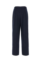 Navy blue stretch cotton pants -  | High Quality Luxury Handbag Shop