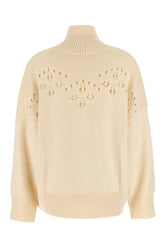 Maglione oversize in lana crema -  | High Quality Luxury Handbag Shop