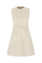 Sand cotton dress -  | High Quality Luxury Handbag Shop