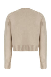 Sand wool blend sweater -  | High Quality Luxury Handbag Shop