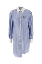 Printed poplin shirt dress -  | High Quality Luxury Handbag Shop