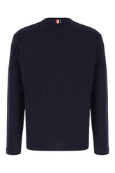 Navy blue stretch wool sweater -  | High Quality Luxury Handbag Shop