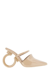 Powder pink leather Elina mules -  | High Quality Luxury Handbag Shop