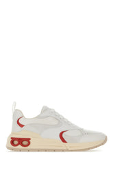 White nappa leather and suede Cosimina sneakers -  | High Quality Luxury Handbag Shop