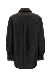 Black synthetic leather shirt -  | High Quality Luxury Handbag Shop