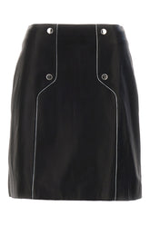 Black nappa leather skirt -  | High Quality Luxury Handbag Shop