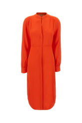 Coral viscose shirt dress -  | High Quality Luxury Handbag Shop