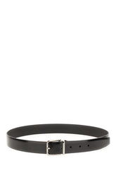 Black leather reversible belt -  | High Quality Luxury Handbag Shop