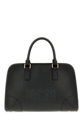 Black nappa leather medium Aren Boston handbag -  | High Quality Luxury Handbag Shop