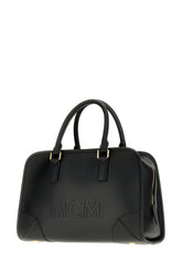 Black nappa leather medium Aren Boston handbag -  | High Quality Luxury Handbag Shop