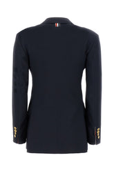 Midnight blue wool blazer -  | High Quality Luxury Handbag Shop