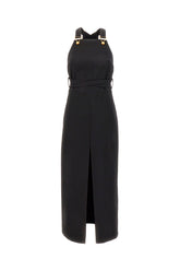 Black stretch wool Dungaree dress -  | High Quality Luxury Handbag Shop