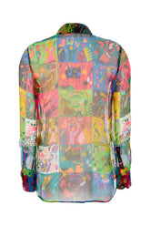 Blusa in seta stampata -  | High Quality Luxury Handbag Shop