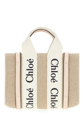 Sand linen small Woody handbag -  | High Quality Luxury Handbag Shop