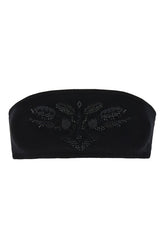 Black viscose blend top -  | High Quality Luxury Handbag Shop