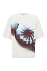 Ivory cotton oversize t-shirt -  | High Quality Luxury Handbag Shop