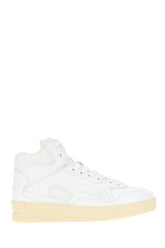 White leather and mesh sneakers -  | High Quality Luxury Handbag Shop