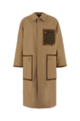 Camel cotton trench -  | High Quality Luxury Handbag Shop