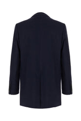 Midnight blue wool oversize blazer -  | High Quality Luxury Handbag Shop