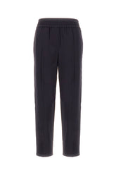 Midnight blue viscose blend pant -  | High Quality Luxury Handbag Shop