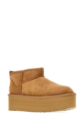 Biscuit suede Classic Ultra Mini ankle boots -  | High Quality Luxury Handbag Shop