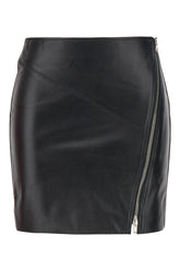 Minigonna in nappa nera -  | High Quality Luxury Handbag Shop