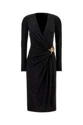 Black stretch viscose dress -  | High Quality Luxury Handbag Shop