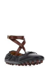 Black leather Bubble ballerinas -  | High Quality Luxury Handbag Shop