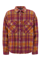Embroidered wool blend oversize shirt -  | High Quality Luxury Handbag Shop