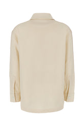 Ivory polyester oversize shirt -  | High Quality Luxury Handbag Shop