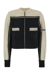 Two-tone wool cardigan -  | High Quality Luxury Handbag Shop