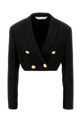Black polyester blend blazer -  | High Quality Luxury Handbag Shop