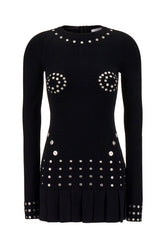 Black viscose blend dress -  | High Quality Luxury Handbag Shop