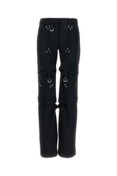 Black stretch polyester blend pant -  | High Quality Luxury Handbag Shop