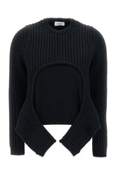 Black wool blend sweater -  | High Quality Luxury Handbag Shop