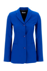 Electric blue polyester blazer -  | High Quality Luxury Handbag Shop