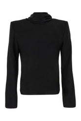 Blusa in seta nera -  | High Quality Luxury Handbag Shop