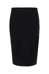 Gonna in misto lana stretch nera -  | High Quality Luxury Handbag Shop