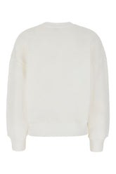 White cotton sweatshirt -  | High Quality Luxury Handbag Shop