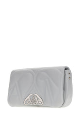 Grey nappa leather Seal small crossbody bag -  | High Quality Luxury Handbag Shop
