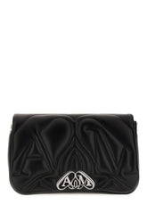Black nappa leather Seal shoulder bag -  | High Quality Luxury Handbag Shop